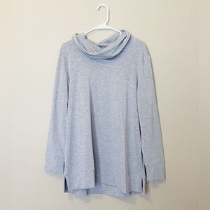 Cozy Gray Women's Cowl Neck Sweater